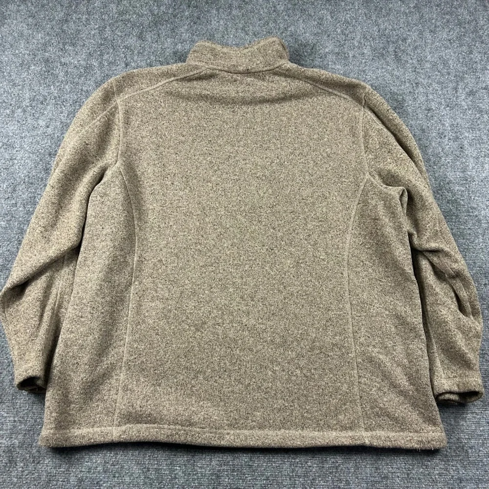 The North Face Gordon Lyons Pullover Mens XXL‎ Brown Heather Fleece Quarter Zip